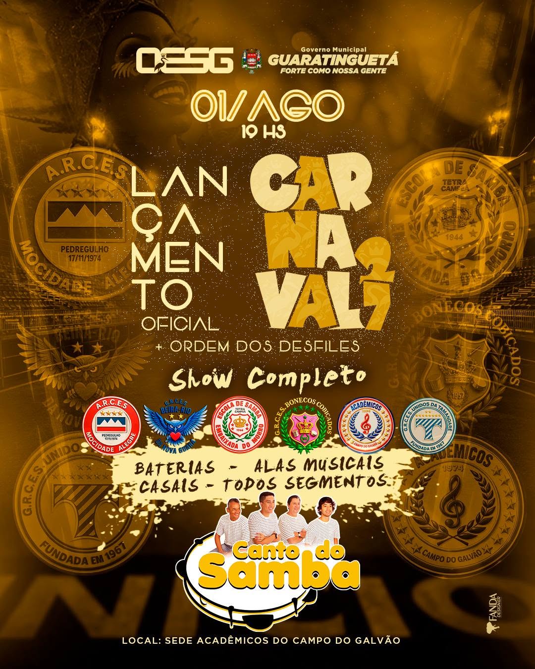 Agenda do Samba: Guará e Região – Confira os eventos!
